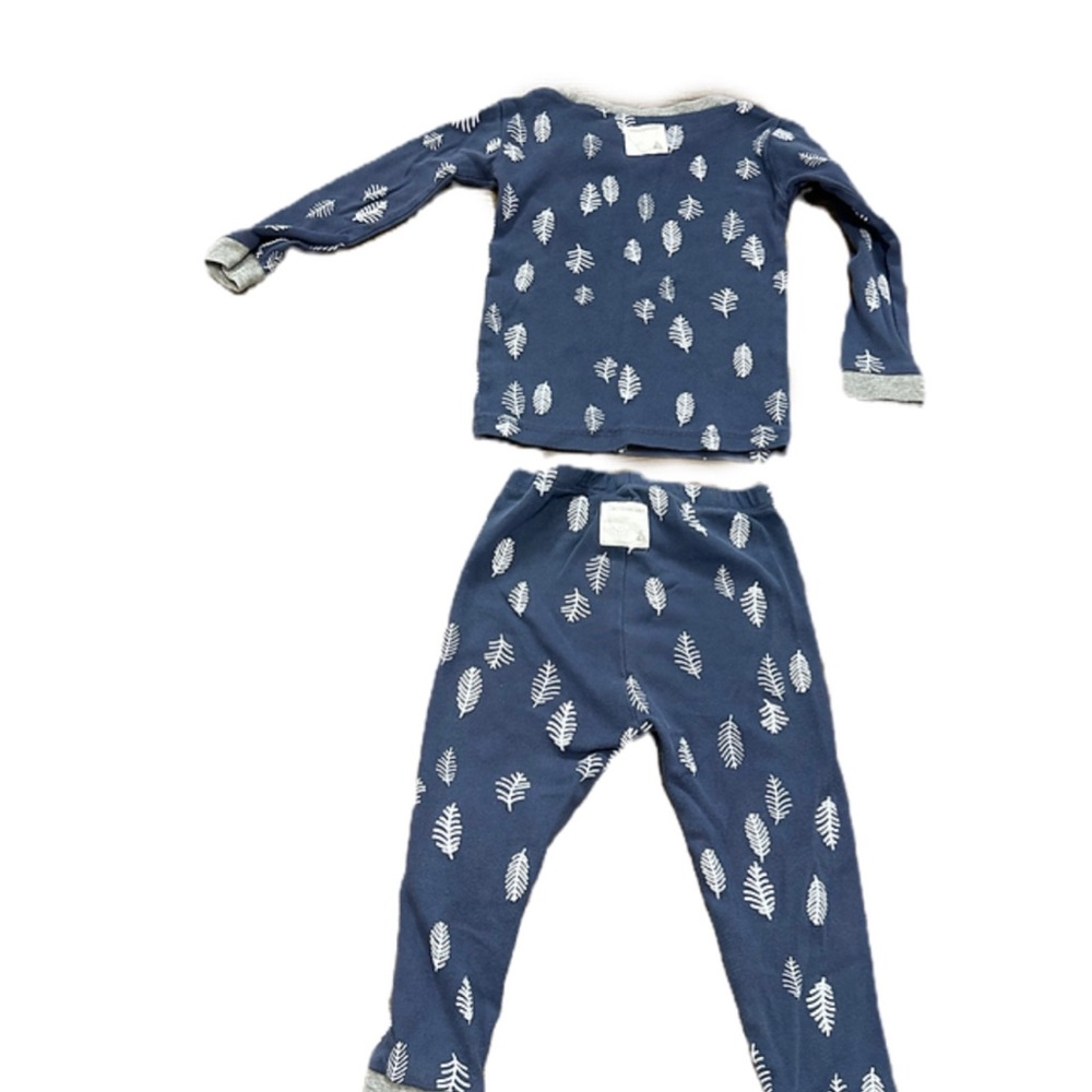 BURT’s Bees Blue Leaf Print Kids Pajamas